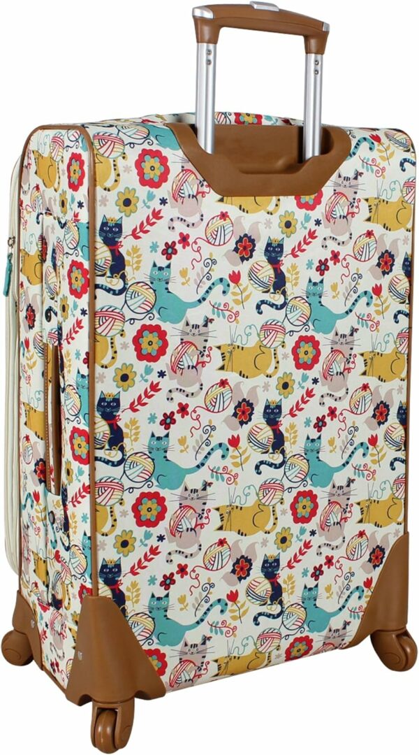Luggage Softside Expandable With Double Spinner Wheels, Large Lightweight Suitcase Checked Bag 4